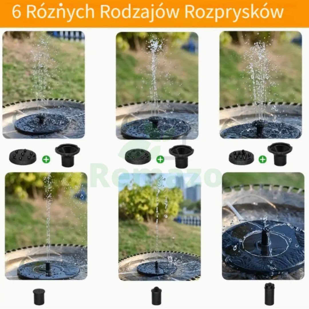 Pływająca fontanna solarna
